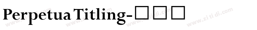 Perpetua Titling字体转换
